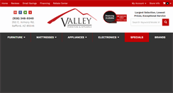 Desktop Screenshot of myvalleyfurniture.com